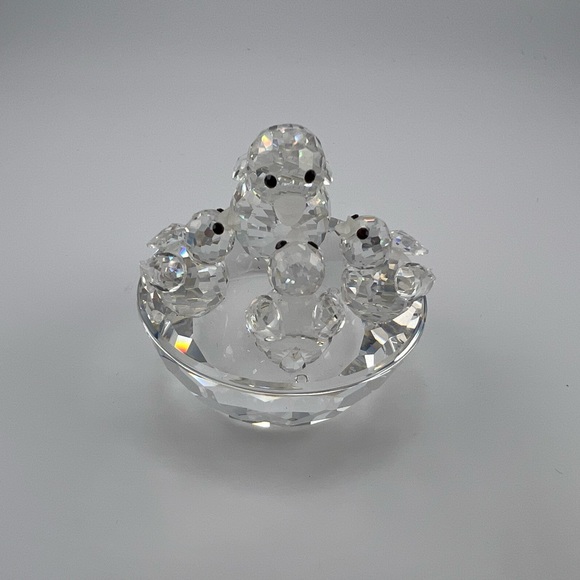 Swarovski crystal mother chick with 3 babies - Picture 1 of 3
